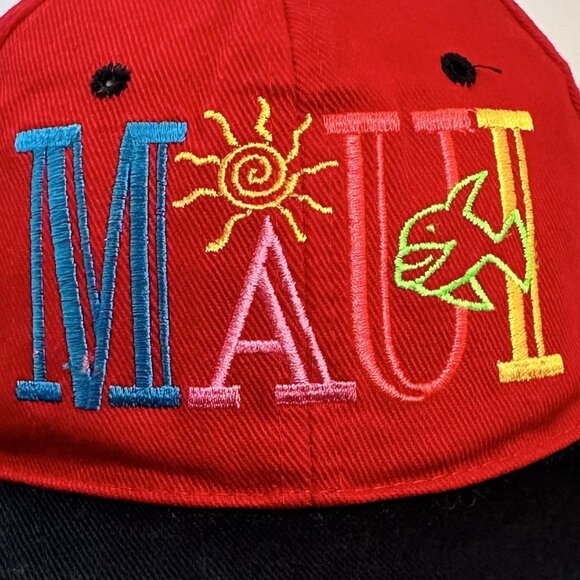 Vintage Maui Hawaiian Headwear Baseball Hat Snapback Cap Surfing 90’s - Picture 2 of 9